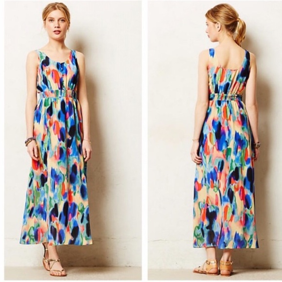 Anthropologie Dresses & Skirts - Maeve Aloisia watercolor maxi dress